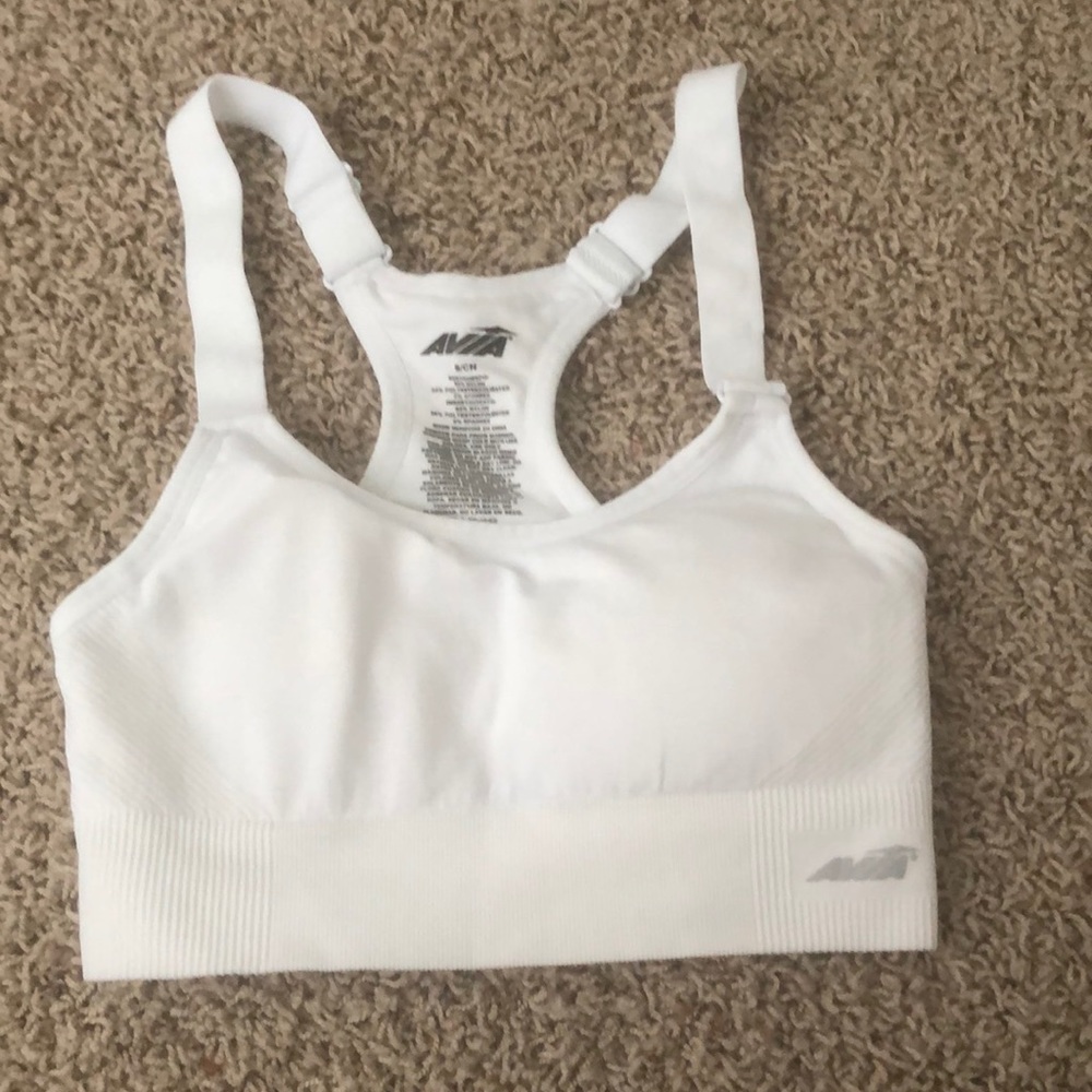 White sports bra